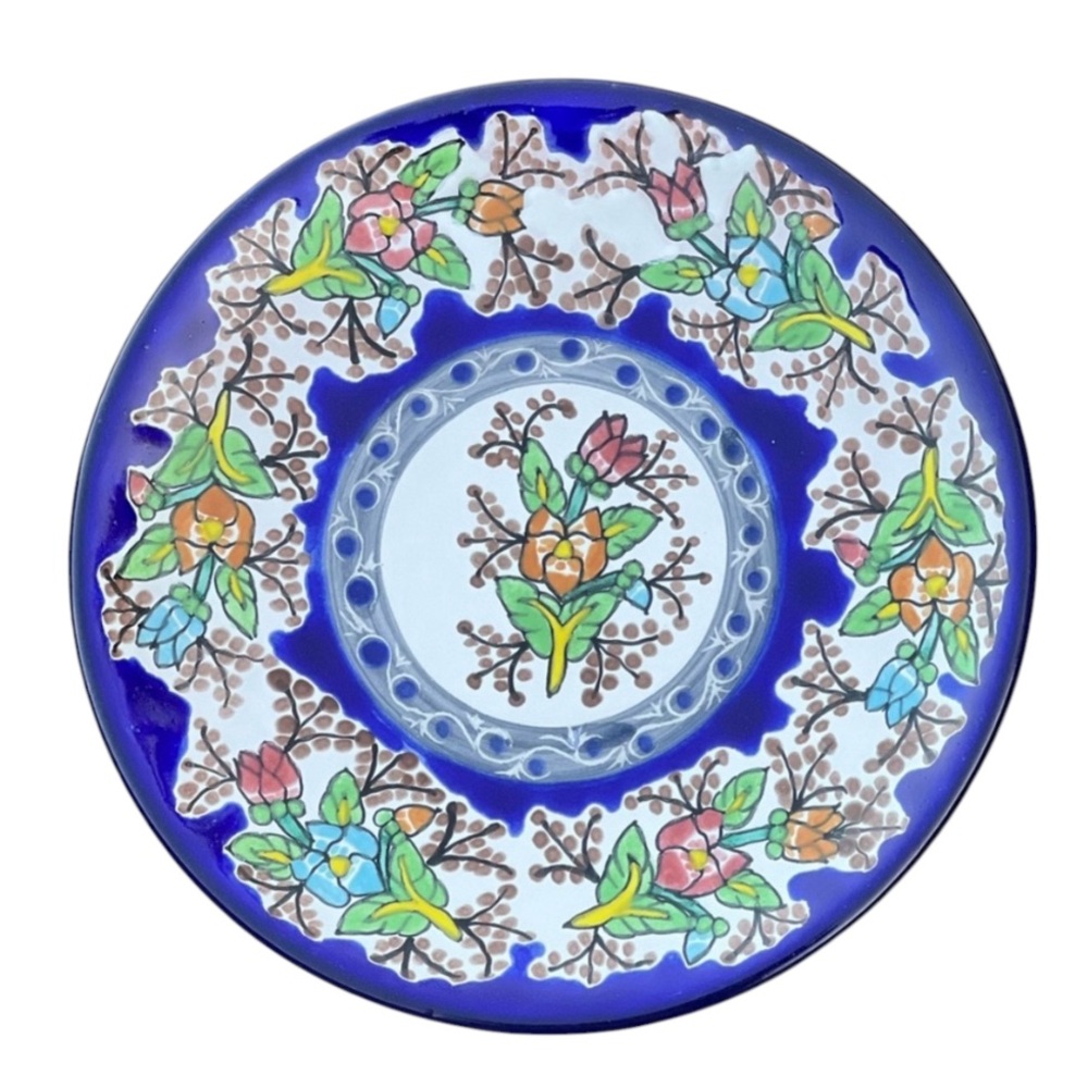 Talavera Mexican Pottery Hanging Plate Vintage Excellent Condition